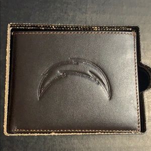 NFL chargers leather wallet